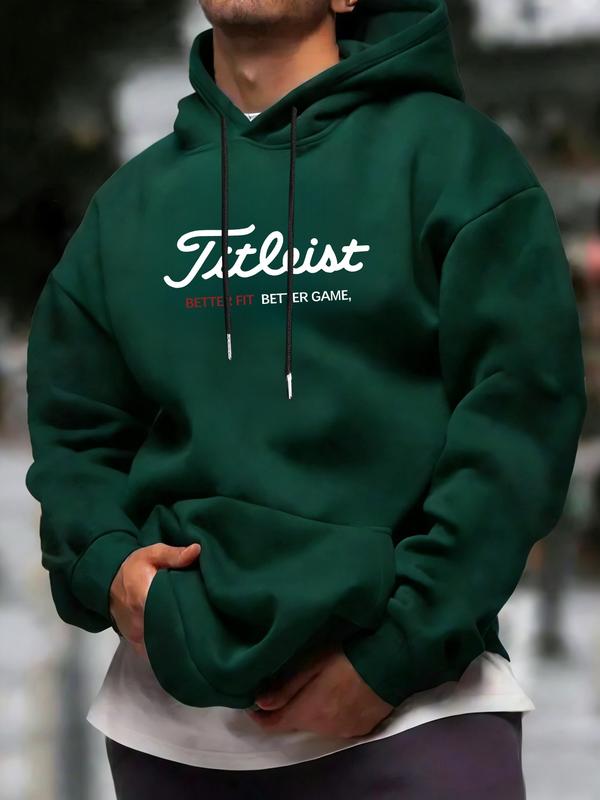 Unisex Hooded Golf Sweatshirt, Long Sleeve Fitted Design, Casual Sporty Style, Ideal Gift for Golf Enthusiasts, Fall & Winter Wear