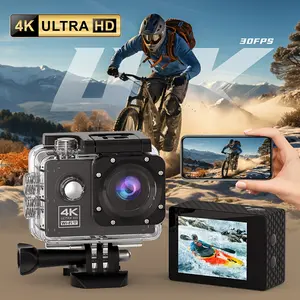 4K Ultra HD Sports Camera with WiFi, 32GB Storage,Autofocus,Easy Smartphone Connectivity, Clear Case, Black Mount, Ideal for Outdoor Adventure, Cycling and Underwater Photography | Multifunction Camera | Durable Construction, Camera Accessories