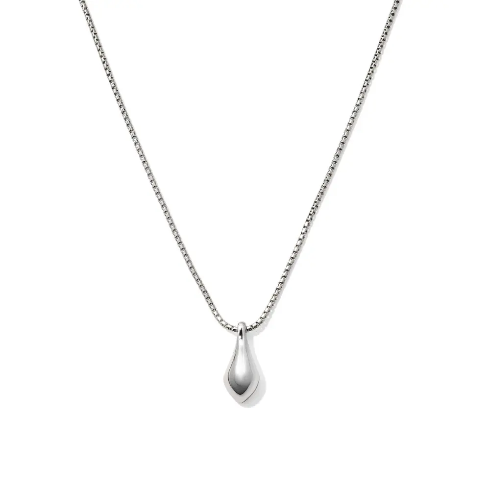 Kendra Scott Quincy Pendant Necklace Rhodium Over Brass Spring Ring Clasp