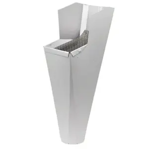 Gutter Downspout Leaf Guard – Stops Overflow Forever – 2x3/3x4 Aluminum Screen Filter – Made in USA Drain Cover