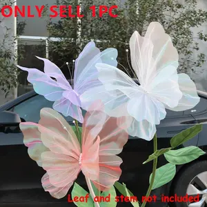 Artificial Butterfly Flower, 1 Count Lifelike Faux Flower, Decorative Flower Arrangement for Home Party Wedding Anniversary Festival, Fruit