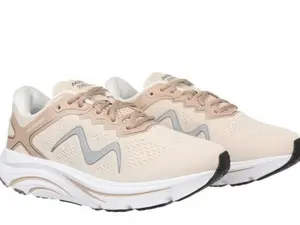 MBT Women's MBT-2000 III Lace Up in Beige Lightweight Fast Profile Trainer with Ortholite Insole & Sensor Technology - Footwear