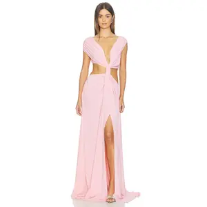 Sid Neigum Braid Dress in Powder Pink