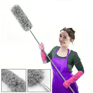 47-Inch Extendable Microfiber Duster Ceiling Brush for High Surfaces