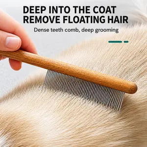 Dog & Cat Hair Shedding Brush, Multifunctional Pet Comb for Detangling and Flea Clearing, Portable Grooming Accessory for Indoor & Outdoor Care