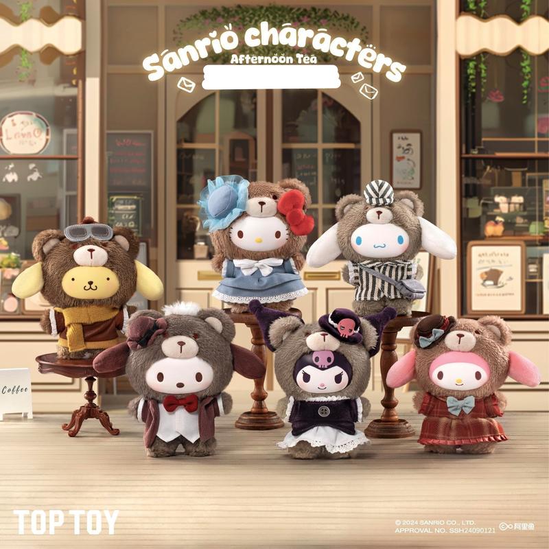 TOPTOY Sanrio Afternoon Tea Blind Box – Surprise Bags & Sealed Hobby Box, Cute Desk/Shelf Decor for Home/Office, Perfect Thanksgiving and Christmas Surprise  for Collectors & Kids