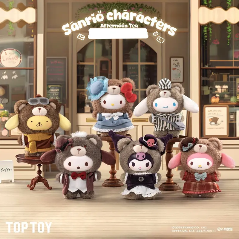 TOPTOY Sanrio Afternoon Tea Blind Box – Surprise Bags & Sealed Hobby Box, Cute Desk/Shelf Decor for Home/Office, Perfect Thanksgiving and Christmas Surprise  for Collectors & Kids