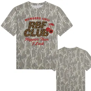 Unisex RBF Club MHC Mossy Oak Camo Printed Shirt, Casual Wear Bottomland Mossy Oak Tee, Gift for Him