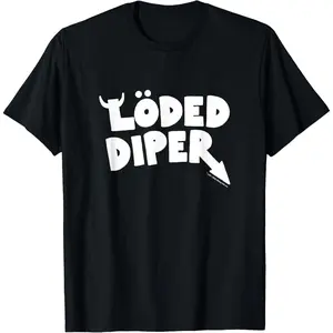 Diary of a Wimpy Kid Loded Diper Band Logo T-Shirt for Fans Soft Cotton Short Sleeve Casual Top Summer Wear