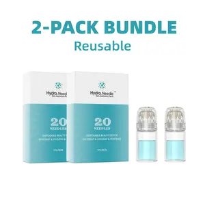 2 Pack Water-Soluble Microcrystal Shallow Guide Roller, Gentle Daily Microneedling Facial Beauty Tool for Normal Skin, Reusable Personal Home Use Skin Care Accessory Face Massagers