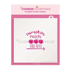 Pumpkin Patch this Way Stencil