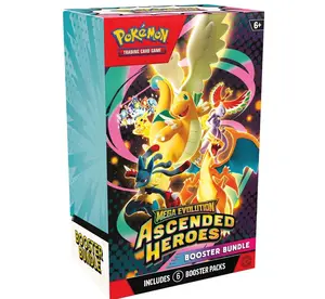 Pokémon TCG: Mega Evolution-Ascended Heroes Booster Bundle (6 Packs)