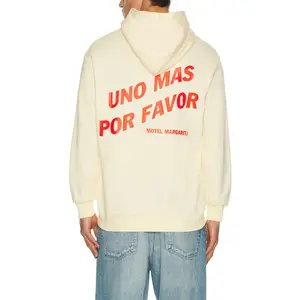 Motel Margarita Uno Mas Hoodie in Bone