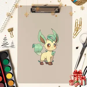 Leafeon Cute Anime Sticker | Waterproof Vinyl Decal for Laptop, Water Bottle, Car, Gamer Gift