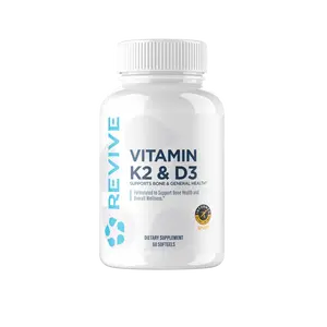 Revive Vitamin K2 & D3 - Original Formula for Enhanced Aging and Vitality - Supports Skin Health Healthcare Calcium Dietary Supplement Fitness Edible Bathroom Muscles