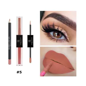 Fantastic Trio Set - # 5 KISS Makeup & Cosmetic Set with Lipstick, Eyeshadow Pieces & Makeup Brush
