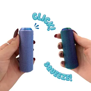 Little Ouchies Spikie Click - Mythical Creature Collection Keychain - Pain Stimming Tool for Nervous System Regulation Anxiety & Stress Relief - Spikie Texture for Deep Pressure & Safe Fidgeting