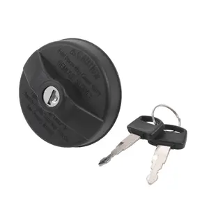 Plastic Locking Gas Cap Lock Fuel Tank Cap Black Fit for Toyota Camry Corolla RAV4 with Keys No.52100239/82202338 - Pack of 3