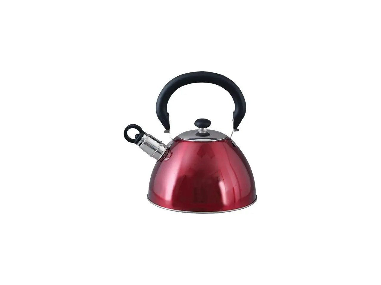 MR. COFFEE 72750.03 Red Morbern 1.8-Quart Whistling Tea Kettle Red