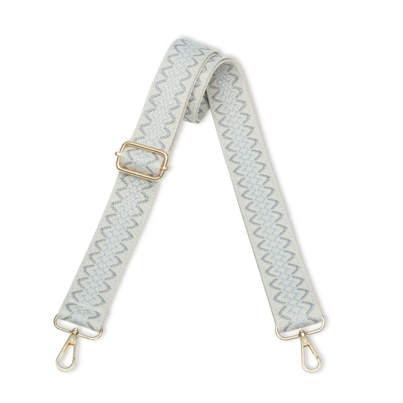 beige & Grey Weave(golden Buckle)