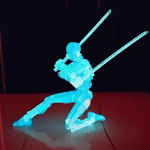 13 Action Figure Titan Multi-Jointed Movable Shapeshift Robot T13 Action Mannequin Character and Dog Figure Toys gifts for kids