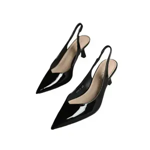 Summer Minimalist Slingback Pumps, Elegant Solid Color Stylish Stiletto High Heels, Comfort Pointed Toe Sandals, 2024 Summer Back To School Footwear, Walking Shoes for Women Office Siren Outfit, Valentine's Day, Gift for Her, Elegant Party Shoes
