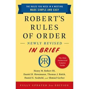 USED-Robert's Rules of Order Newly Revised in Brief, 3rd Edition by Robert, Henry M., III (Paperback)