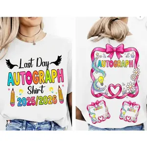Autographs of The In 2026, Official Autographs of 2026, of School T-Shirt, End of School T-Shirt, Senior 2026 T-Shirt
