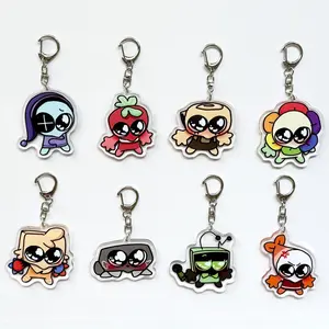 Dandy's World Acrylic Keychain, Dandys World Double Side, Brightney, Gigi, Glisten, Flutter, Poppy, Shrimpo, Connie, Dandys World Gift