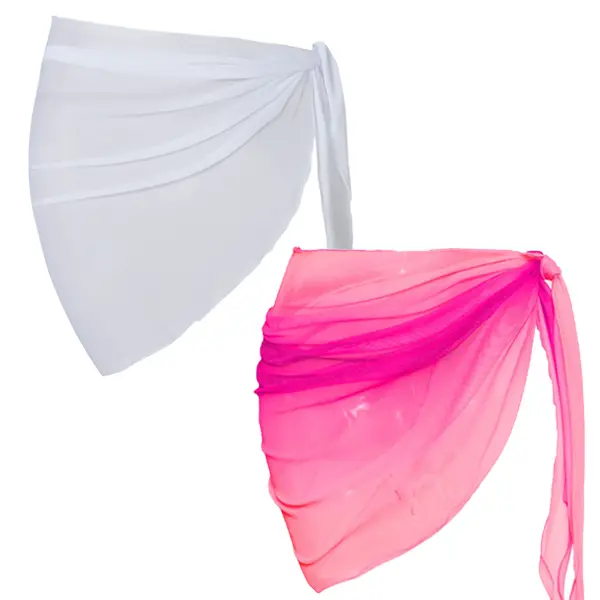 Wrap Dress [White & Rose Red]