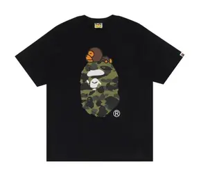 BAPE 1st Camo Milo on Big Ape Tee (FW21) Black/Green