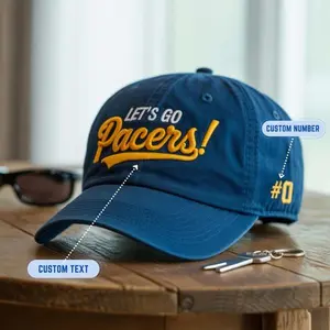 Custom Team Baseball Cap – Personalized Embroidered Hat for Sports Teams, Clubs, Coaches, Game Day, 2-Tone or Washed Cotton Dad Hat