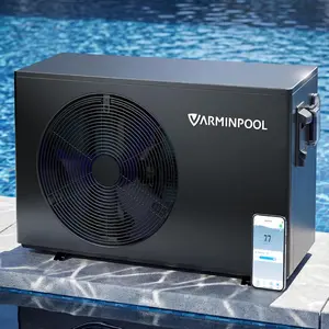 30000 BTU Swimming Pool Heat Pump Above Ground Pool Heater 8000 Gallon Heating or Cooling Electric Pool Heater for Inground Pool WiFi Control Schedule 120V