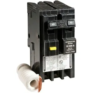 Square D Homeline HOM240GFI 40A Double-Pole 120/240V GFCI Circuit Breaker