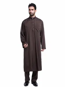 Hot Selling Men's Long African Muslim Ethnic Style 2 Piece Set, New Arrival Menswear, Traditional Fashion, Comfortable Fit