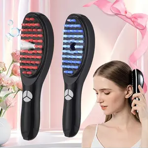 Light Vibration Scalp Massager with Negative Ion Spray, Hair Growth Electric Comb, Perfect Gift for Elderly Care, Rechargeable Scalp Massagers