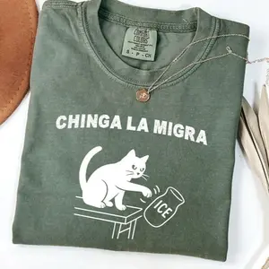 Comfort Colors Pro Immigration Cat Shirt, Social Justice Statement Shirt, Abolish ICE Tee