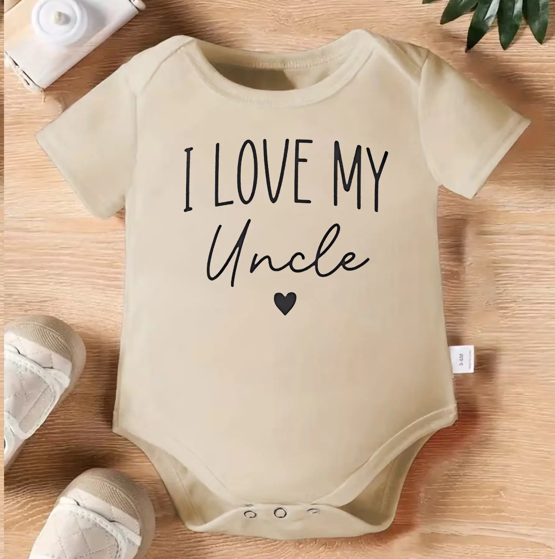 I Love My Uncle Baby Bodysuit, Cute Uncle Gift Onesie, Infant Romper for Niece Nephew, New Baby Family Outfit, Baby Shower Bodysuit, Uncle Announcement Shirt