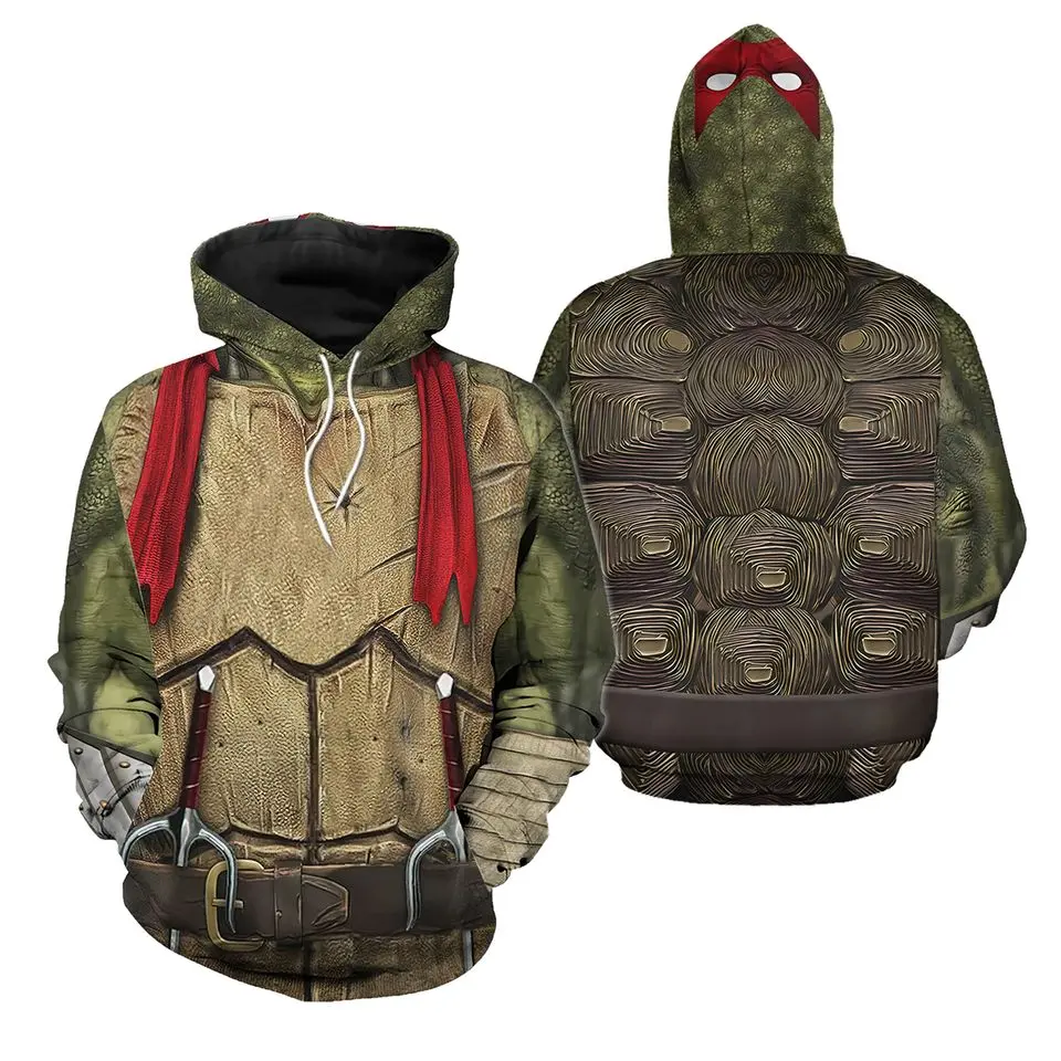 TMNT Turtle Cosplay 3D All Over Printed Hoodie for Fan