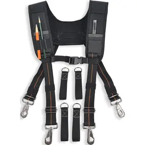 Tool belt suspenders for men,  bag suspenders, Tool bag construction suspenders carpenter