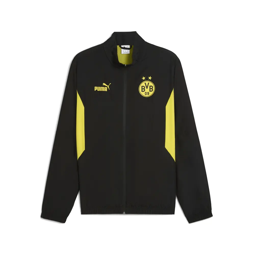PUMA Mens Bvb Ftblarchive Jacket Athletic Outerwear Casual - Black