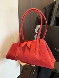 High-Quality Vintage Suede Tote Bag for Women, Stylish Motorcycle-Inspired Design, Spacious Commuter Handbag and Shoulder Bag, Hobo Shoulder Bag, Fashionable Shoulder Bag