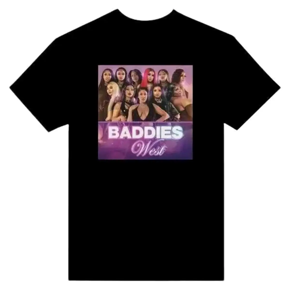 Baddies West Shirt Viral Reality Show Graphic Tee Baddie Aesthetic T-Shirt Trendy Unisex Streetwear Top Relaxed Fit Tee for Men & Women