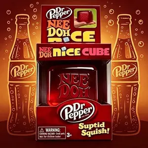 Soda Drink Cube Squishy Squeeze Toy, Beverage Packaging Slow Rebound Stress Relief Fidget Decompression Toy for Adults & Kids