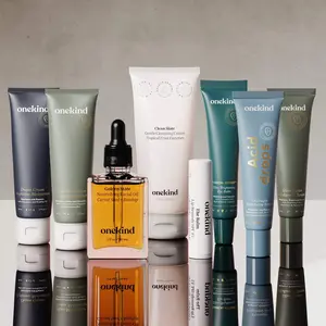 Onekind Allstars Set - Cleansing Kit with Moisturizer, Radiant Serum & Brightening Creams in Various Colors