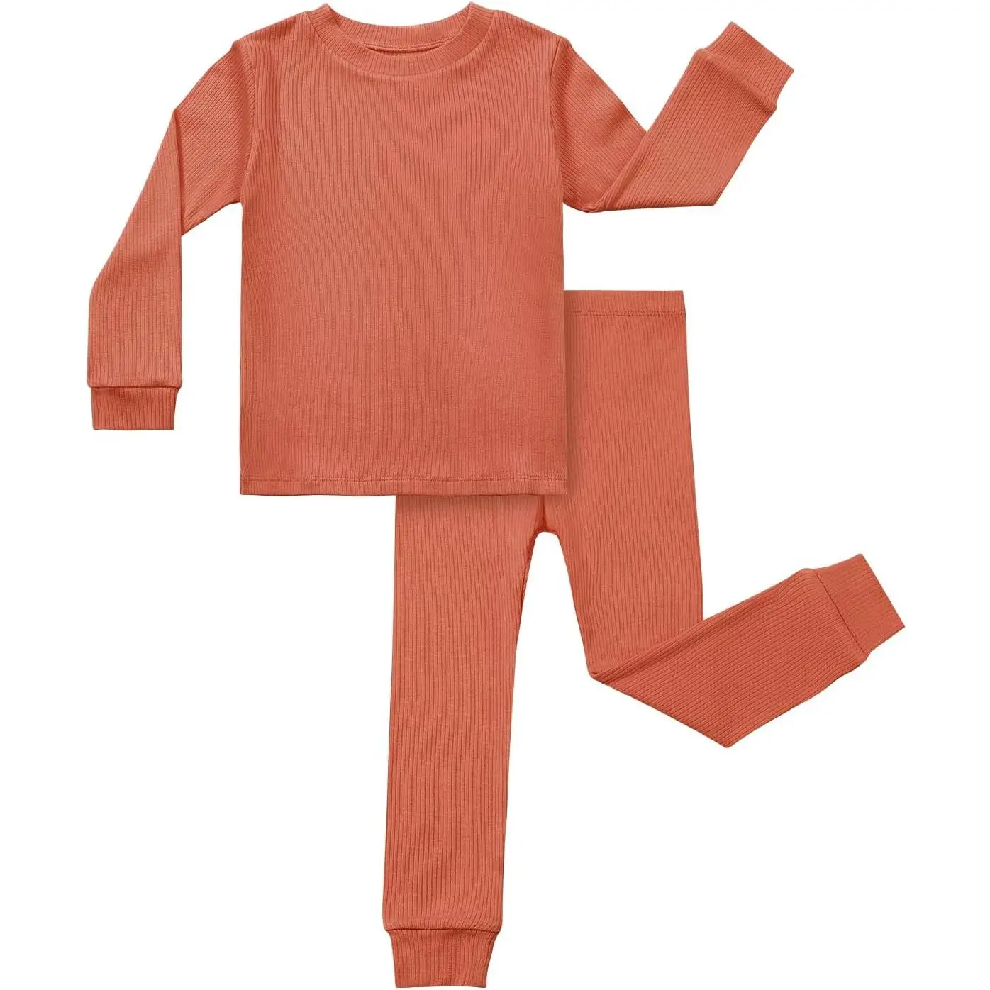 Toddler Pajamas Boys Girls Pjs Set Kids Baby Sleepwear 2T-8Y Long-Sleeve Snug fit 2pcs Set dairy clothes little deer the Shelf Donu springtokt Pajama