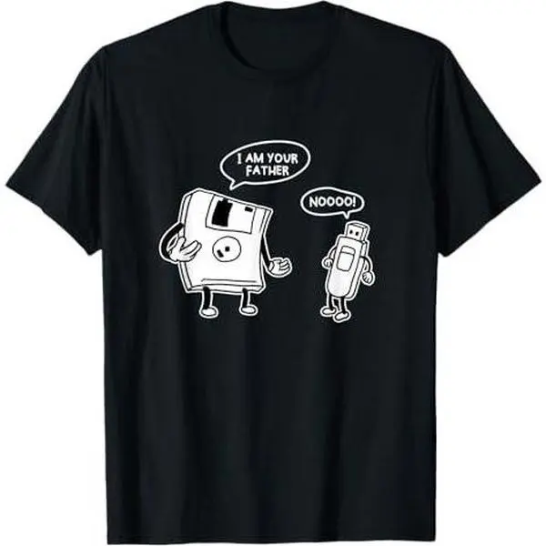 USB Diskette Funny Information Technology Computer Geek T-Shirt