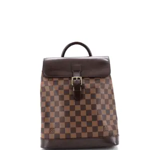 Pre-owned Louis Vuitton Canvas Coated Backpacks Soho Backpack Damier by Rebag