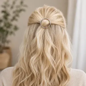 Silver Circle Hair Pin