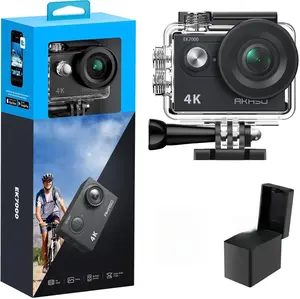 AKASO EK7000 4K30FPS 20MP WiFi Action Camera with EIS Ultra HD 131FT Waterproof Underwater Camera Remote Control 4X Zoom Support External Microphone Black
